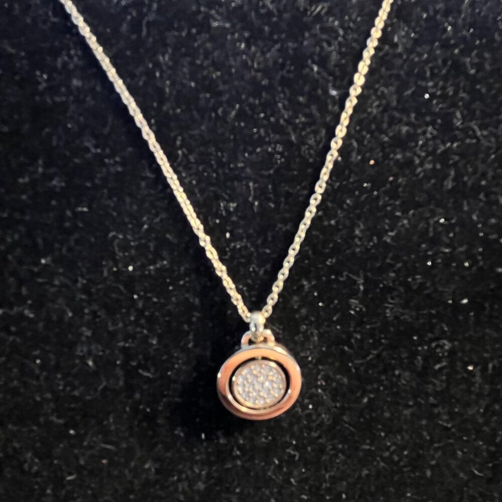 Michael Kors Gold Pave Flip Necklace